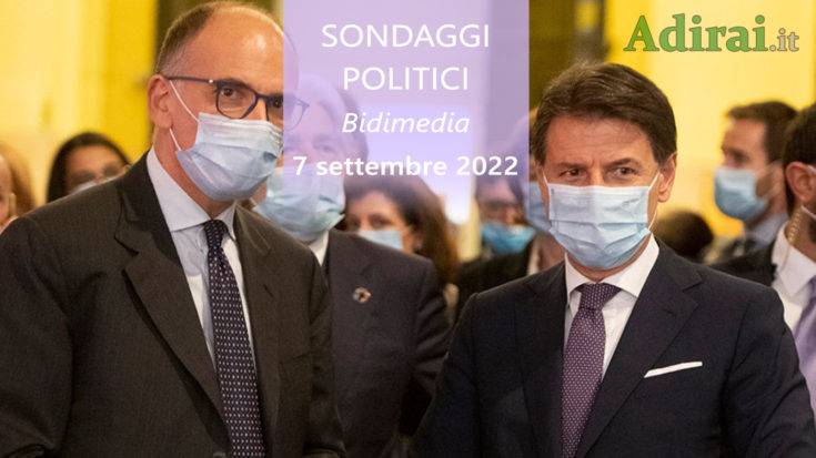ultimi sondaggi politici 7 settembre 2022 bidimedia di tutti i partiti italiani