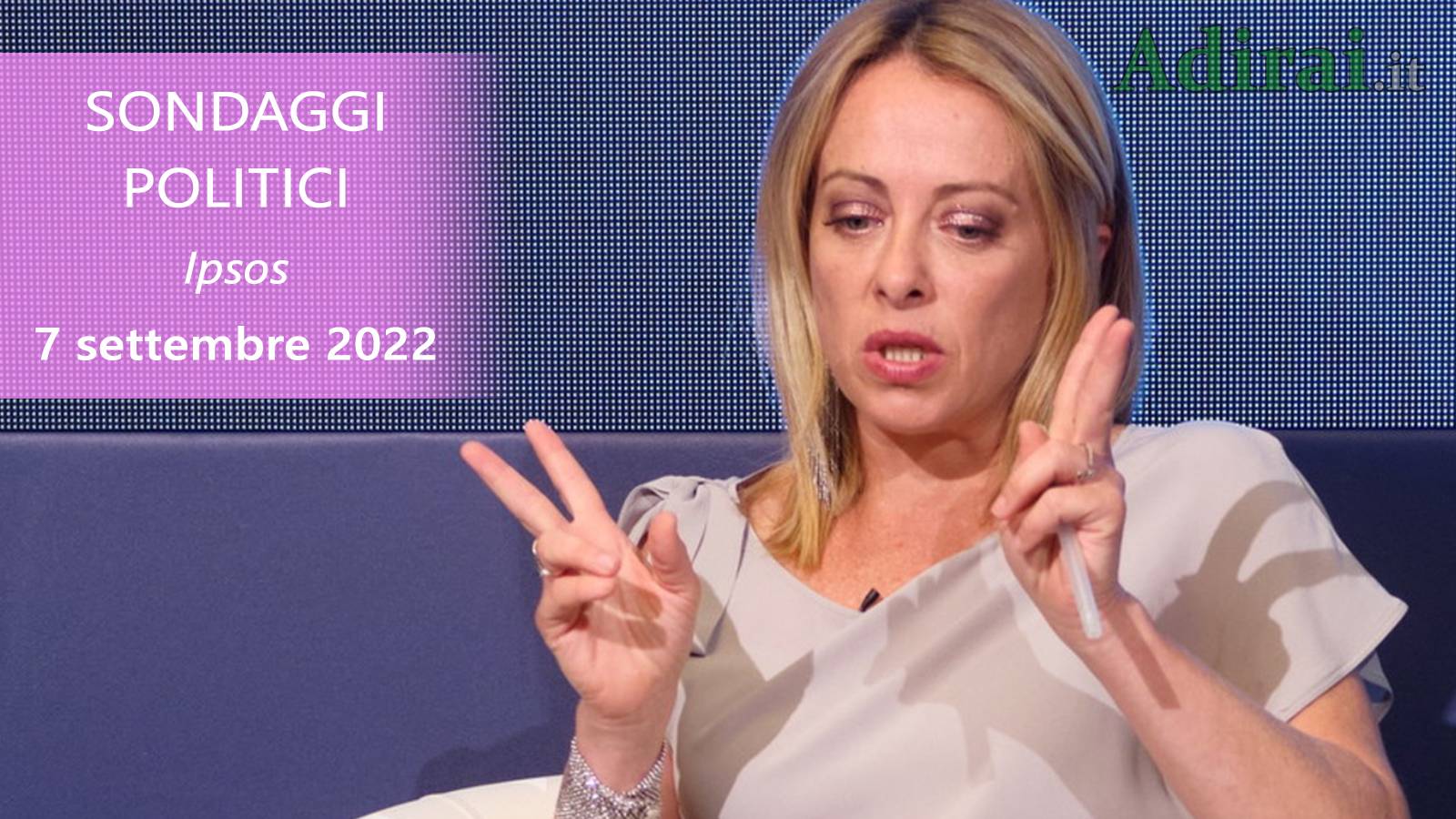 ultimi sondaggi politici 7 settembre 2022 ipsos di tutti i partiti italiani