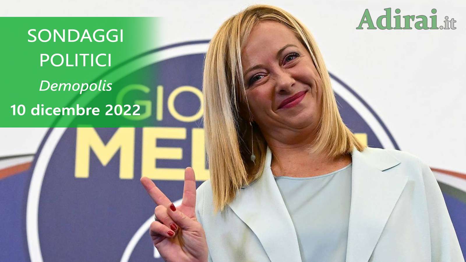 ultimi sondaggi politici 10 dicembre 2022 demopolis