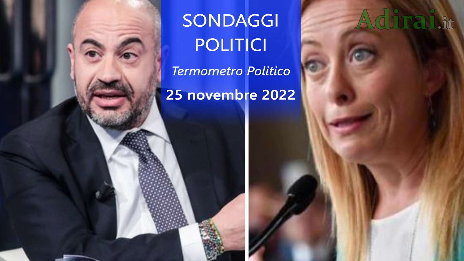 ultimi sondaggi politici 25 novembre 2022 termometro politico