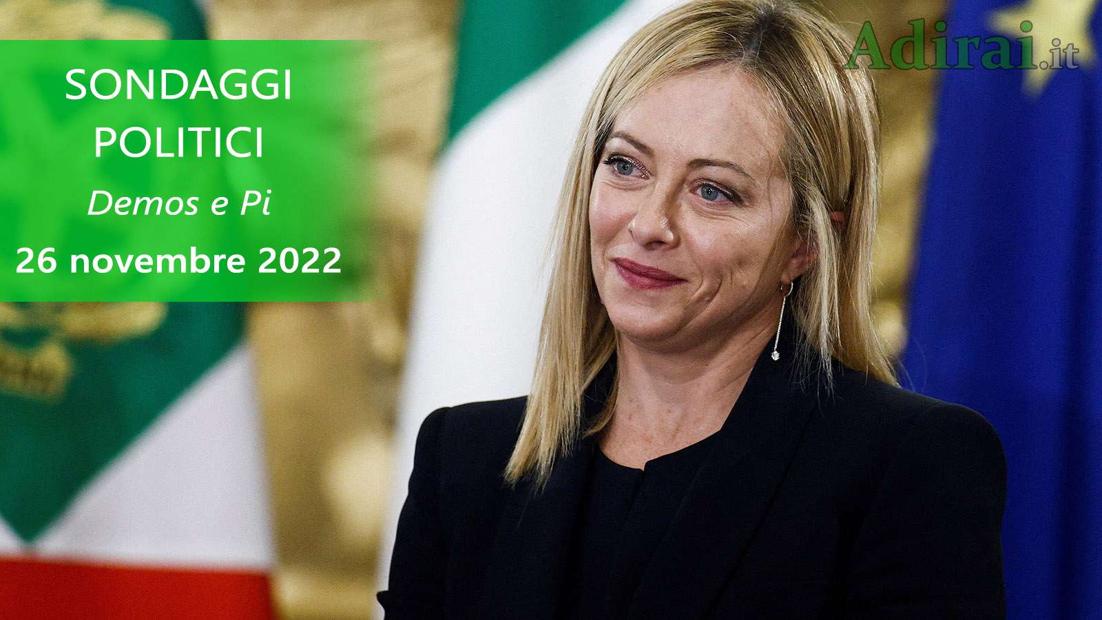 ultimi sondaggi politici 26 novembre 2022 demos pi