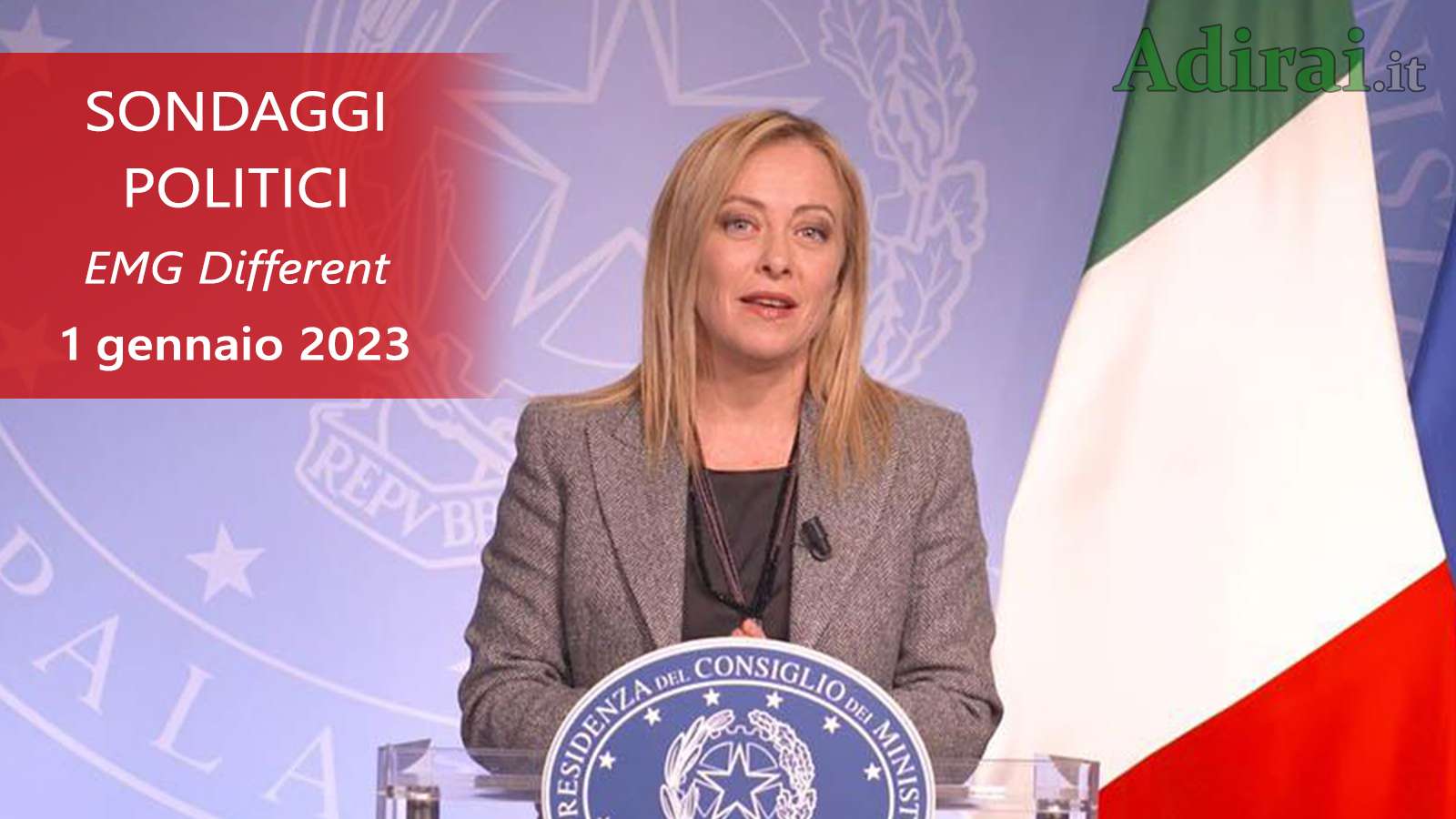 ultimi sondaggi politici 1 gennaio 2023 emg different