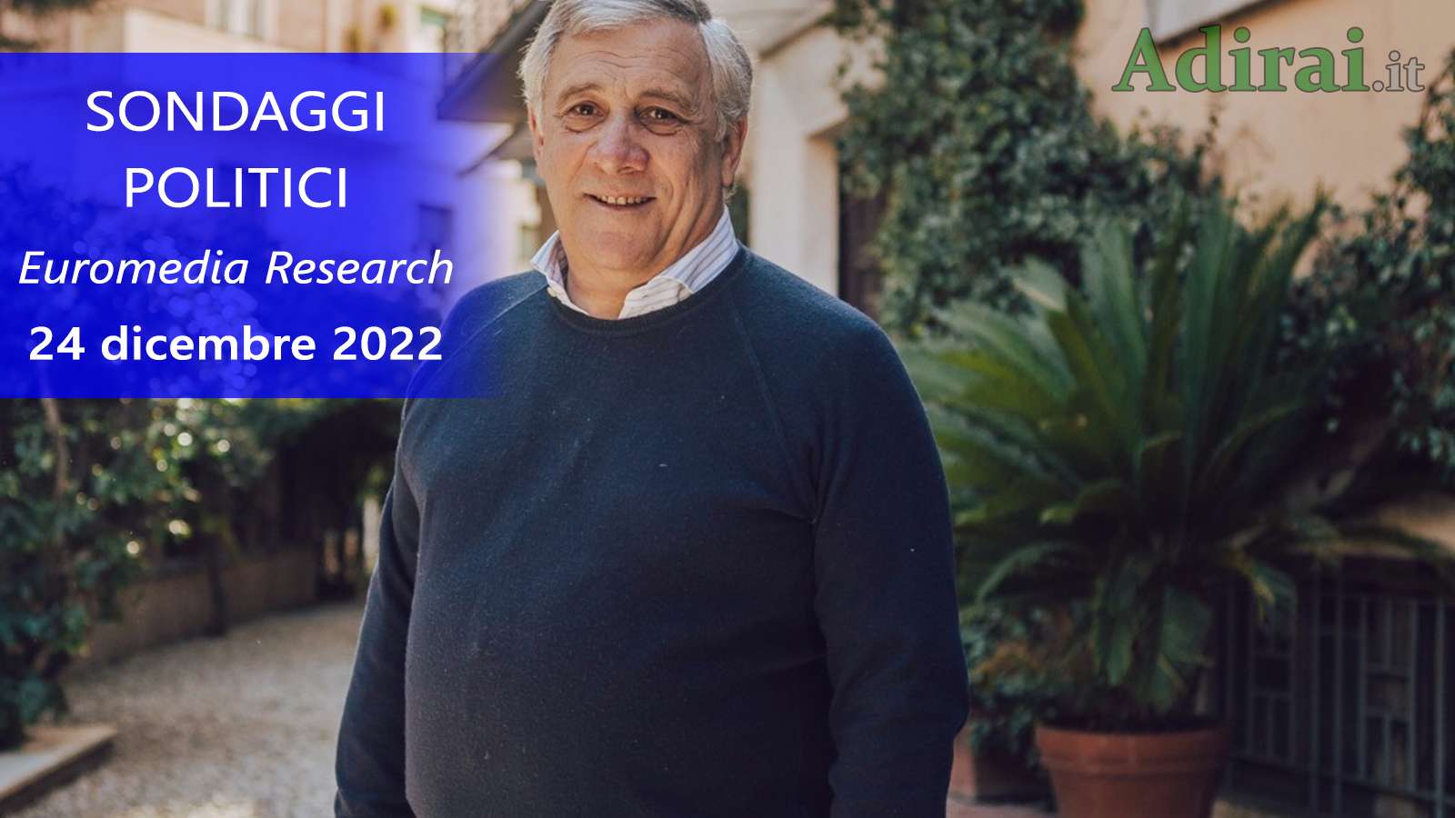 ultimi sondaggi politici 24 dicembre 2022 euromedia research