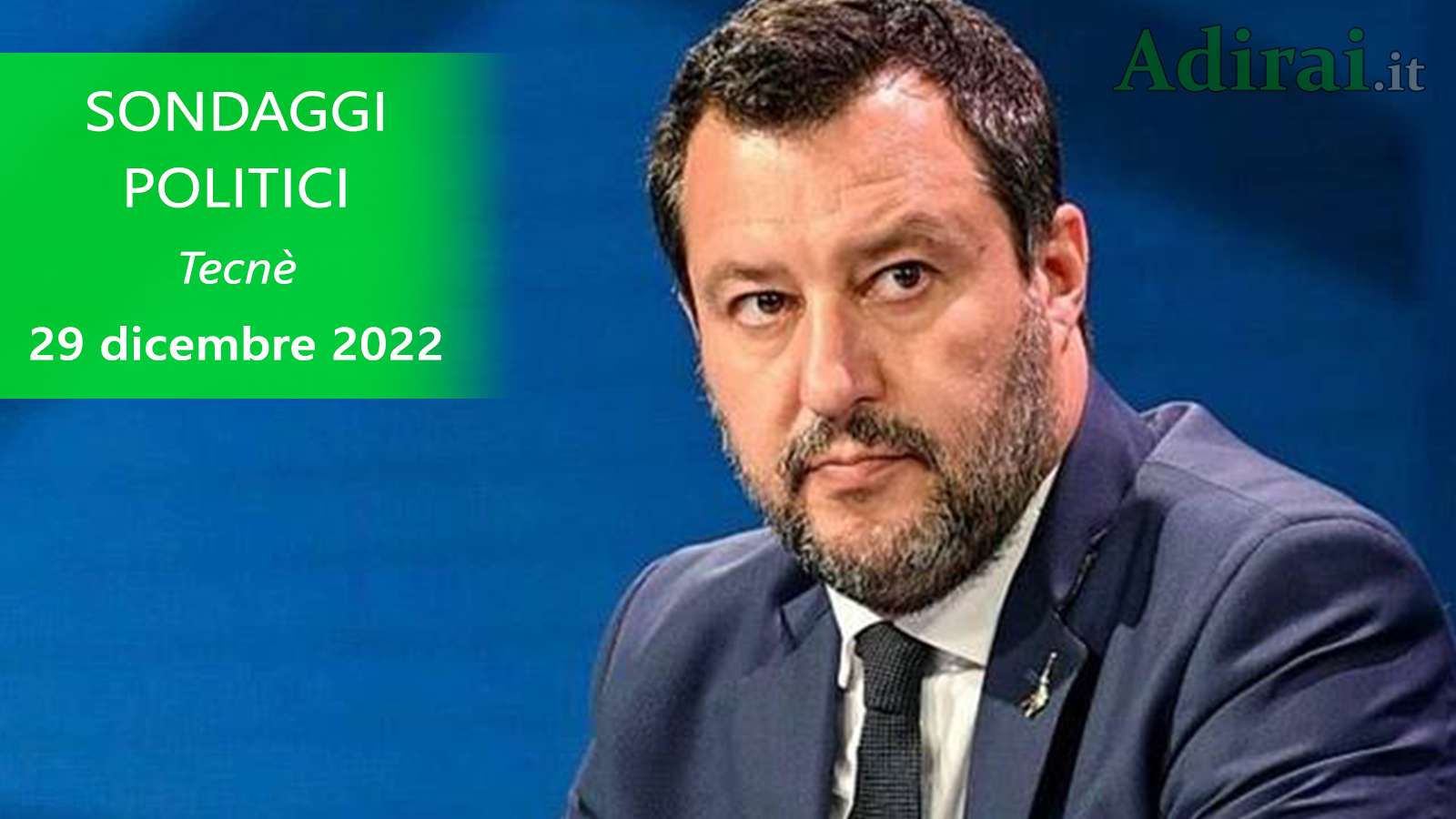 ultimi sondaggi politici 29 dicembre 2022 tecne