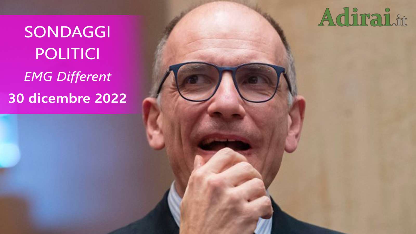 ultimi sondaggi politici 30 dicembre 2022 emg different