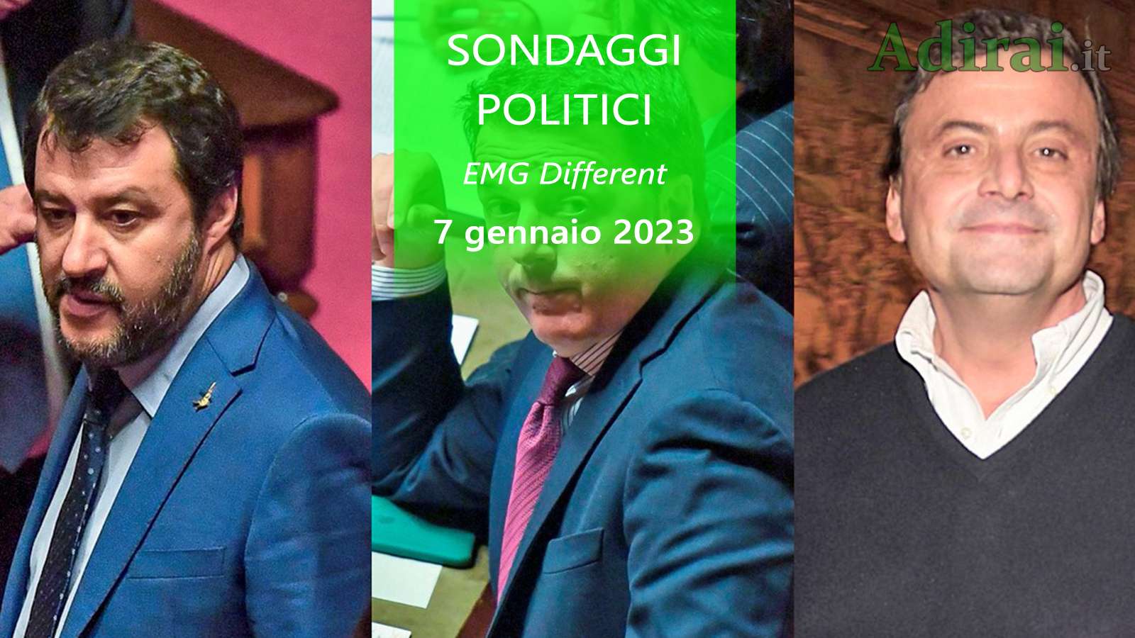 ultimi sondaggi politici 7 gennaio 2023 emg different