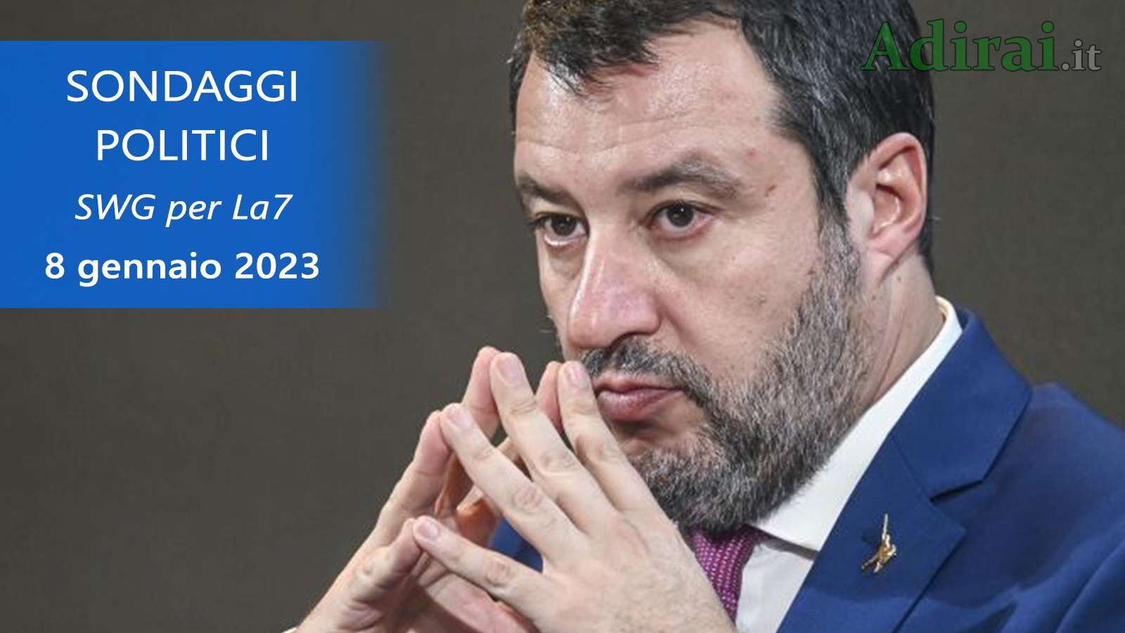 ultimi sondaggi politici 8 gennaio 2023 swg la7