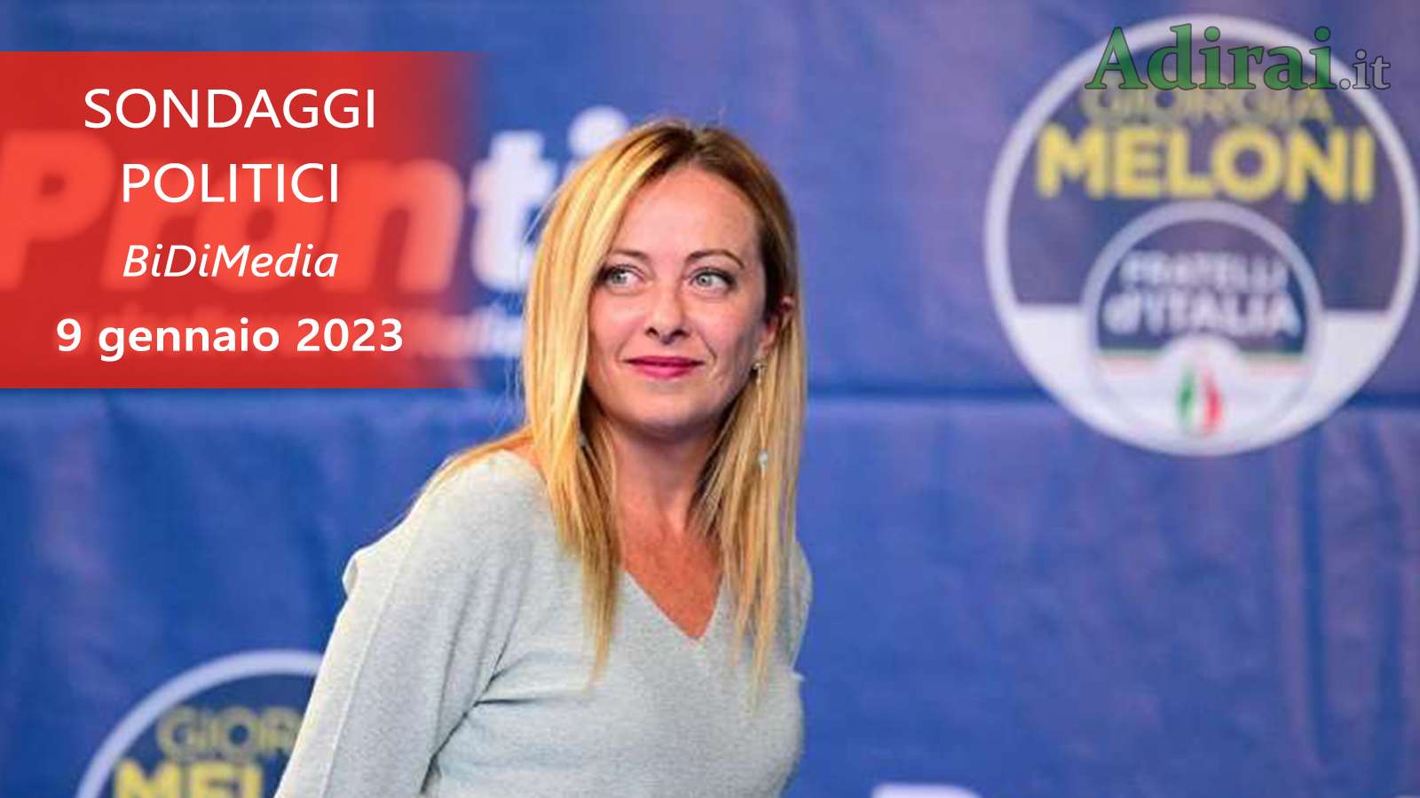 ultimi sondaggi politici 9 gennaio 2023 bidimedia