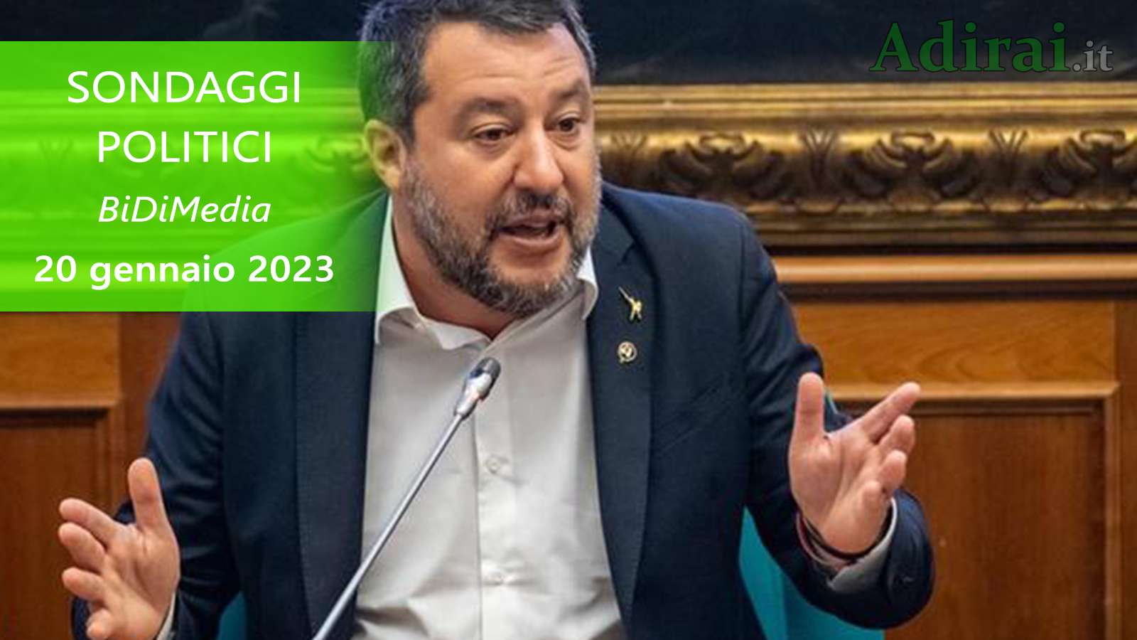 ultimi sondaggi politici 20 gennaio 2023 bidimedia