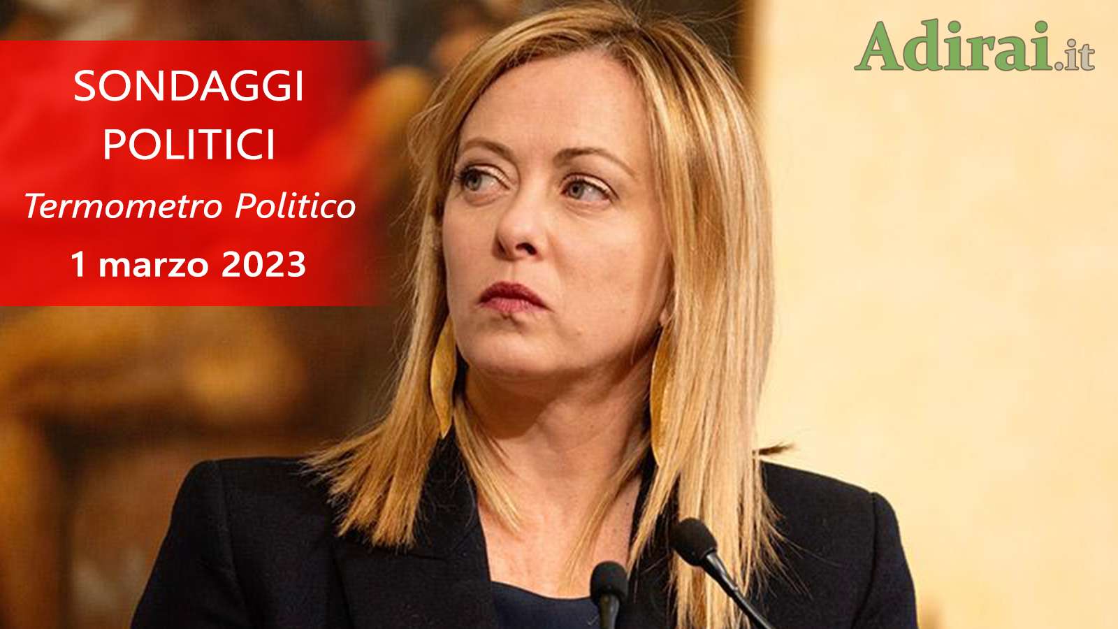 ultimi sondaggi politici 1 marzo 2023 termometro politico