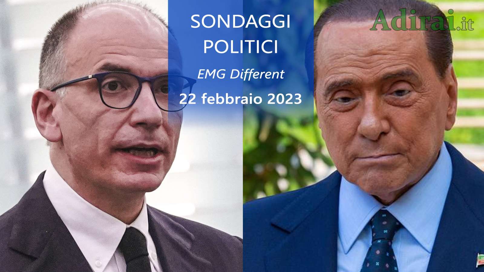 ultimi sondaggi politici 22 febbraio 2023 emg different