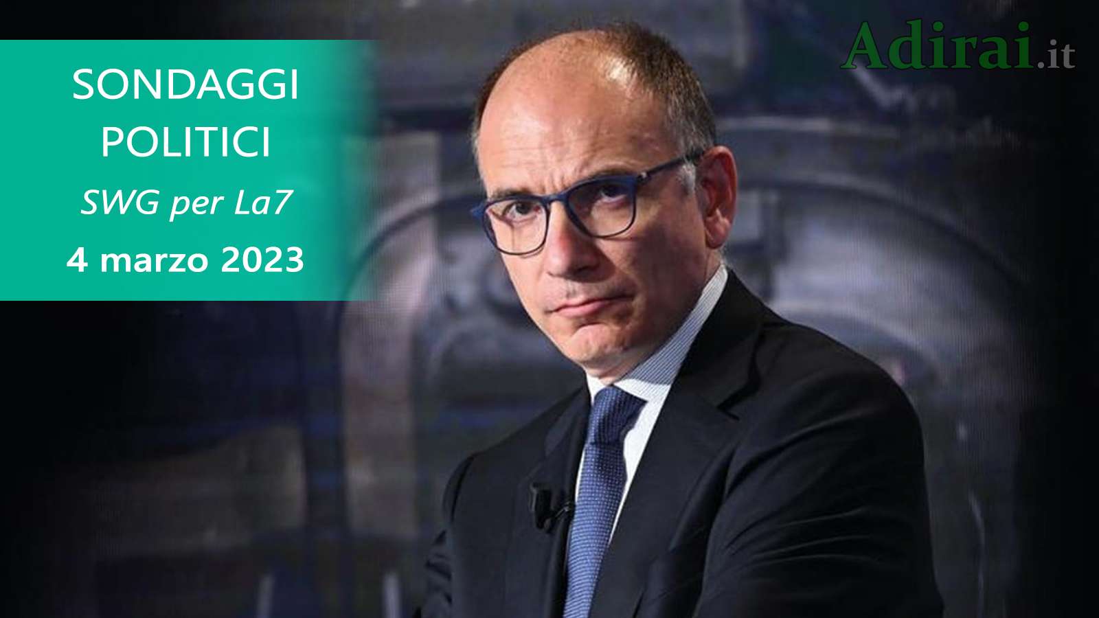 ultimi sondaggi politici 4 marzo 2023 swg la7