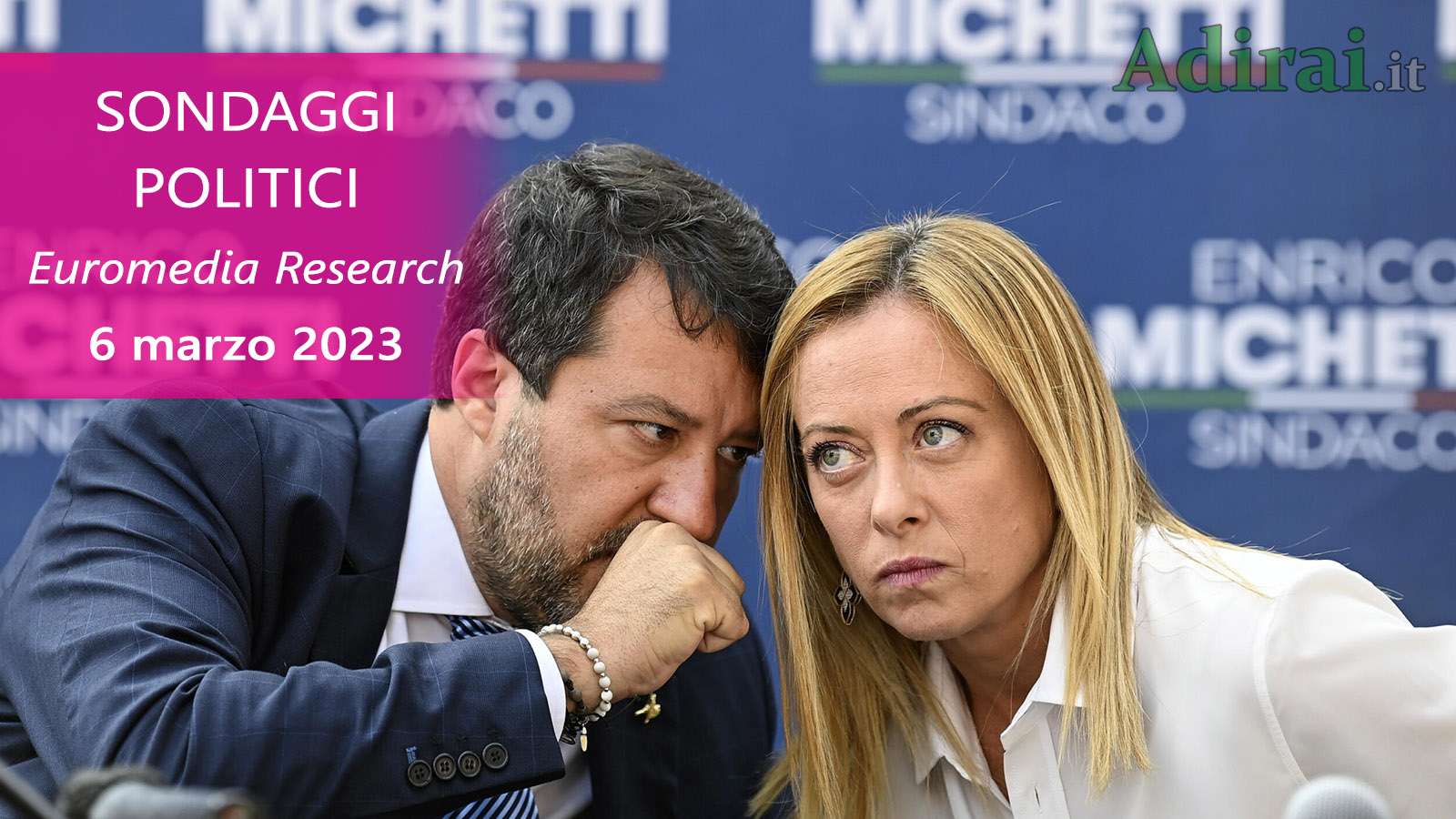 ultimi sondaggi politici 6 marzo 2023 euromedia research