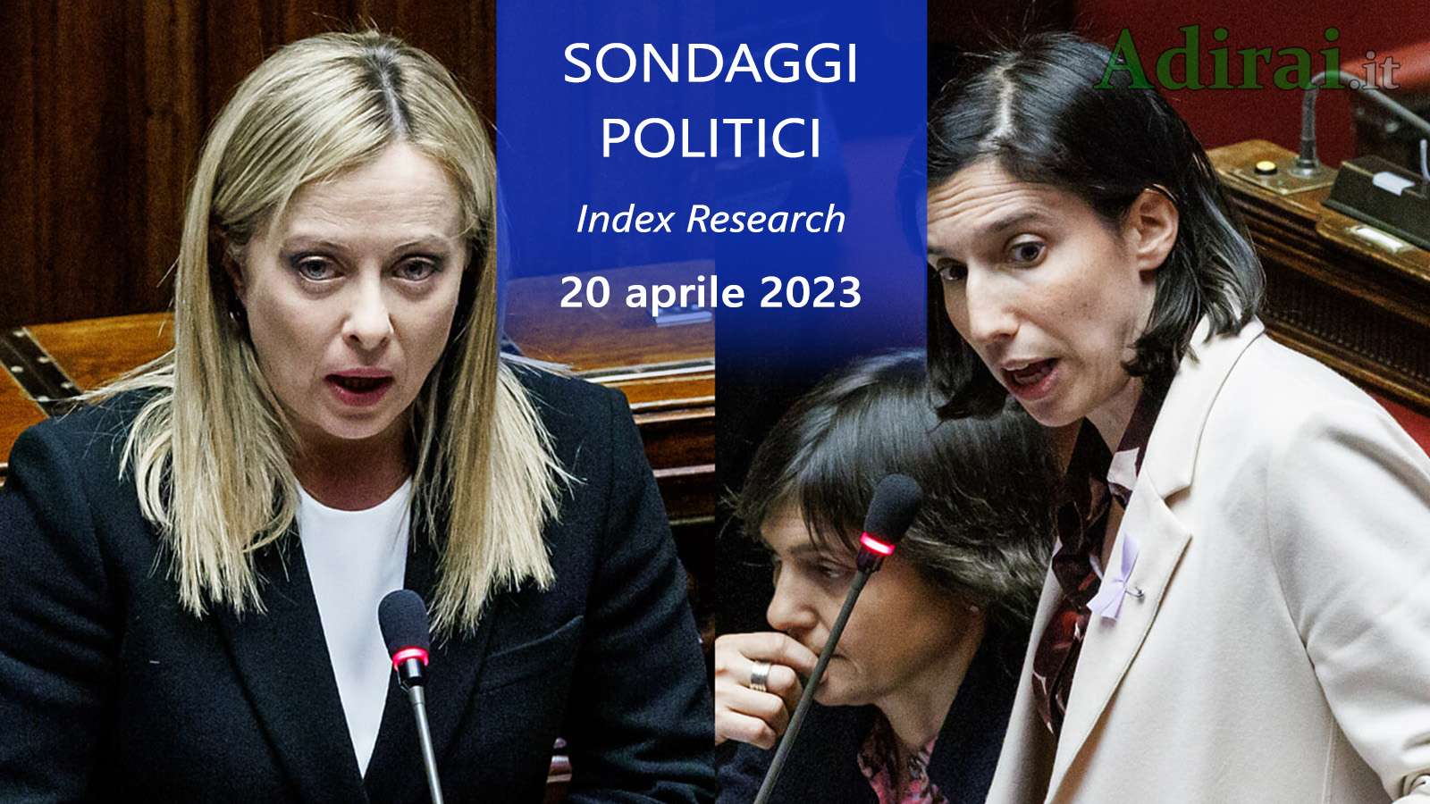 ultimi sondaggi politici 20 aprile 2023 index research