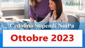 noipa cedolino stipendi pa ottobre 2023