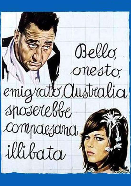 Film Bello onesto emigrato Australia sposerebbe compaesana illibata 1971