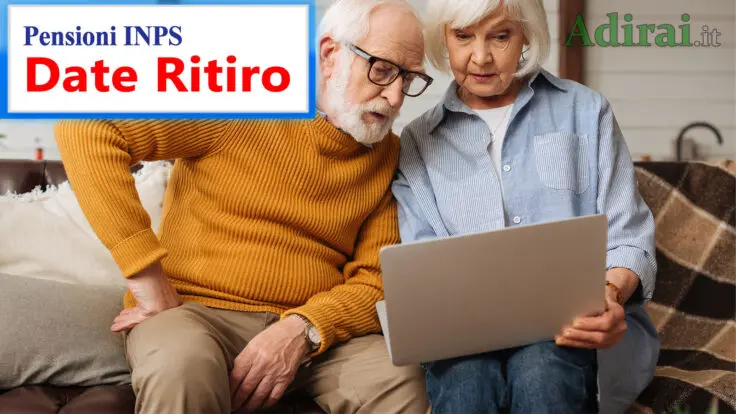 pagamento delle pensioni inps date ritiro